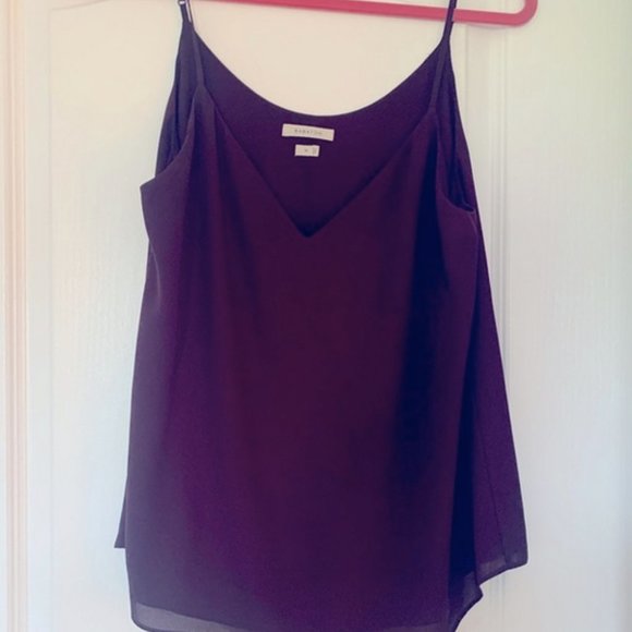 Aritzia Babaton Everly Dark Plum Camisole Size Medium - Picture 4 of 4
